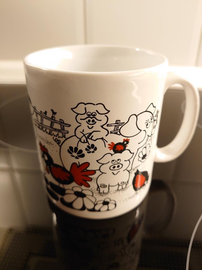 mok boerderijdieren nieuw, Verzenden, Nieuw, Overige stijlen, Kop(pen) en/of Schotel(s)