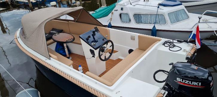 Reitdieper 490XL 2021, 30 PK Suzuki, auto trim, 55 vaaruren!, Watersport en Boten, Sloepen, Zo goed als nieuw, 30 tot 50 pk, 3 tot 6 meter