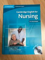 Cambridge English for Nursing Pre-intermediate + Audio CD, Ophalen of Verzenden, Zo goed als nieuw, HBO