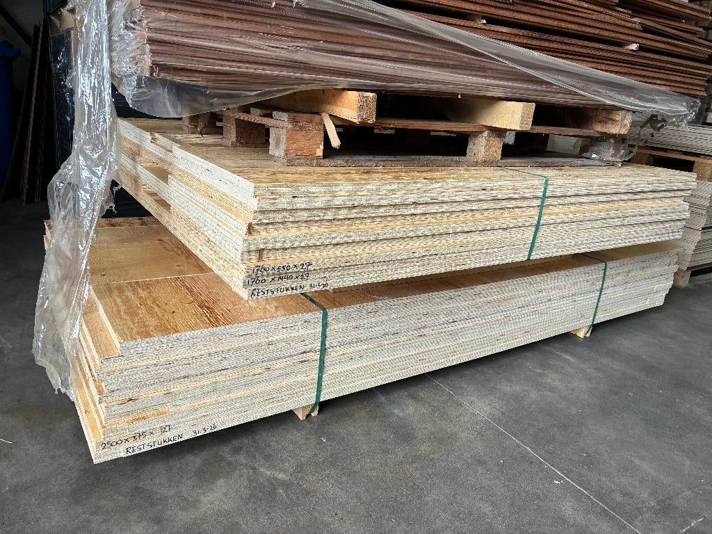 Vuren plywood, Ophalen, Nieuw, Multiplex, 20 tot 50 mm