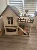 Konijnenhok Estate Buiten Binnen Heel mooi!, Dieren en Toebehoren, Knaagdieren en Konijnen | Hokken en Kooien, Ophalen, 110 cm of meer