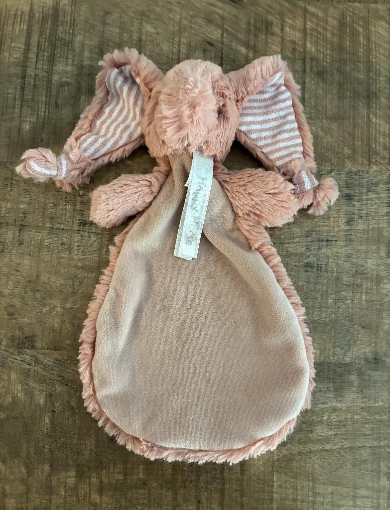 Happy Horse roze tutdoekje knuffeldoekje olifant Emily. ZGAN, Ophalen of Verzenden, Zo goed als nieuw, Overige typen