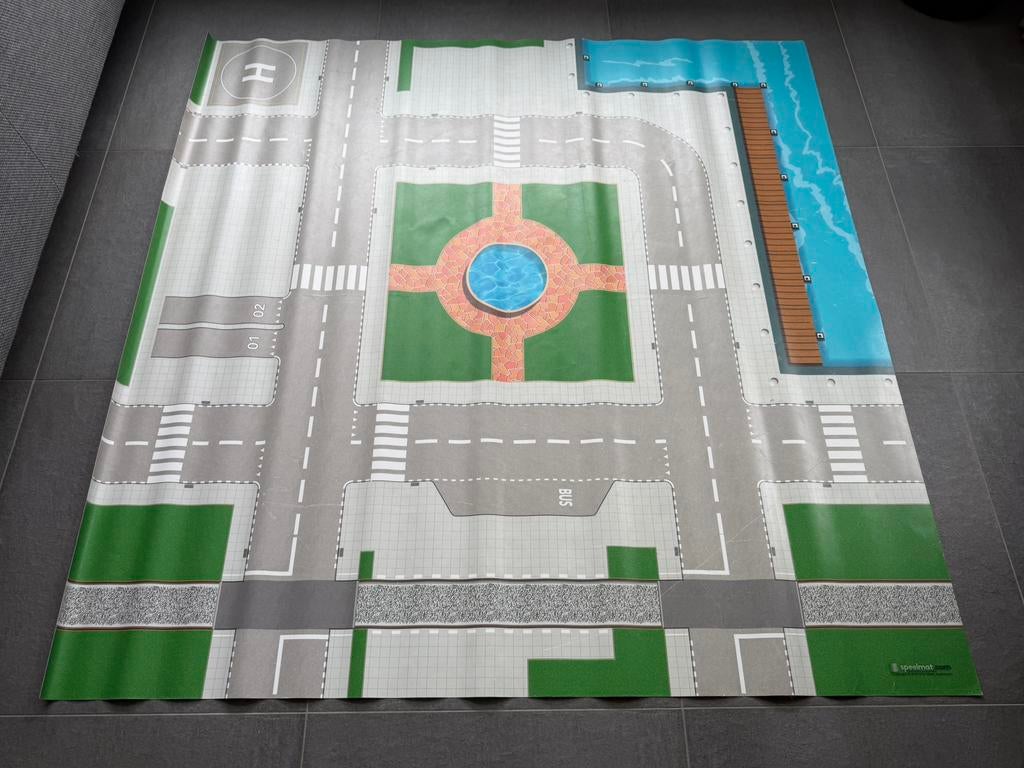 Lego city speelmat 155x155cm, Ophalen of Verzenden, Gebruikt