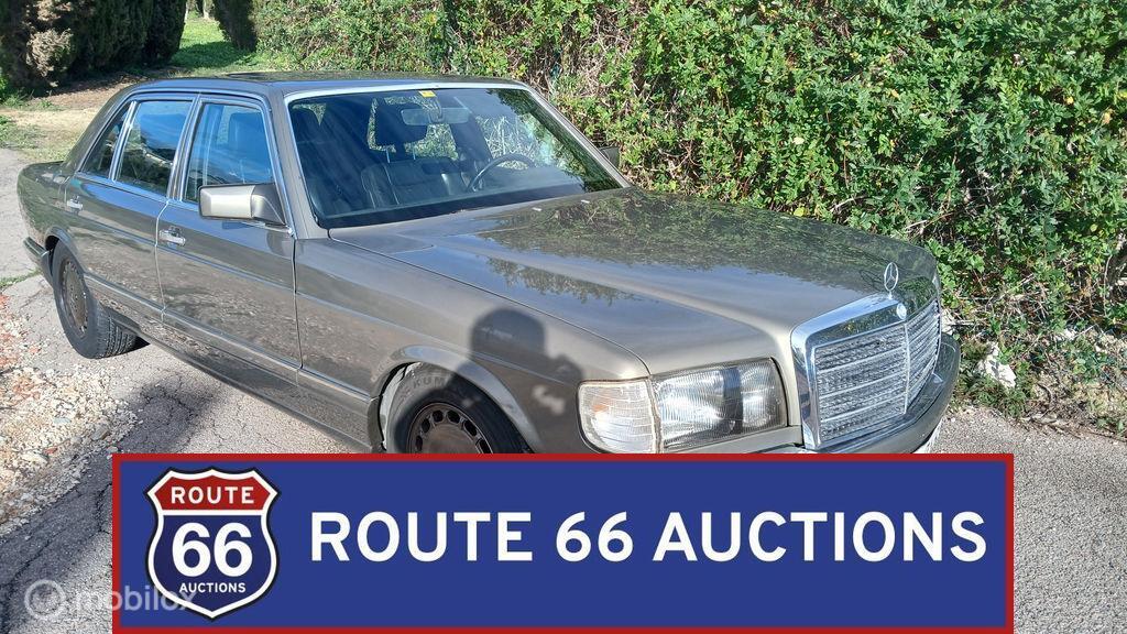 Mercedes-Benz 560 SEL | 1988 | Route 66 Auctions, Overige carrosserieën, Zwart, Mercedes-Benz, Bedrijf