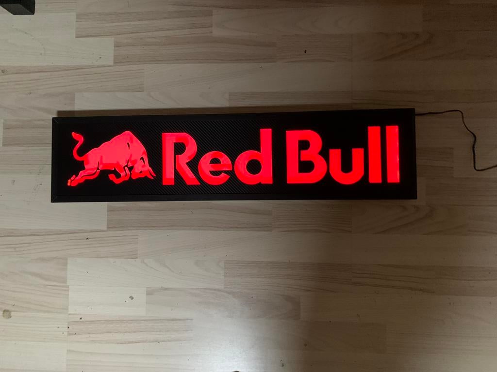 Red bull verlichting, Ophalen of Verzenden, Lichtbak of (neon) lamp