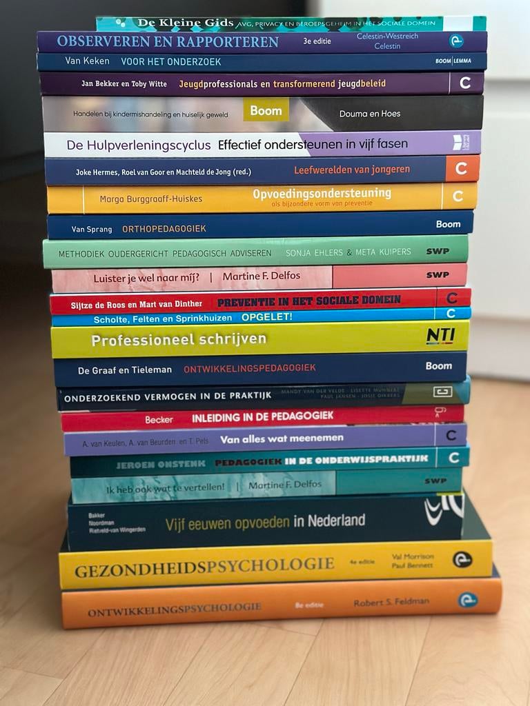 Complete set pedagogiek studieboeken (23), Ophalen of Verzenden, Gamma, Gelezen, HBO