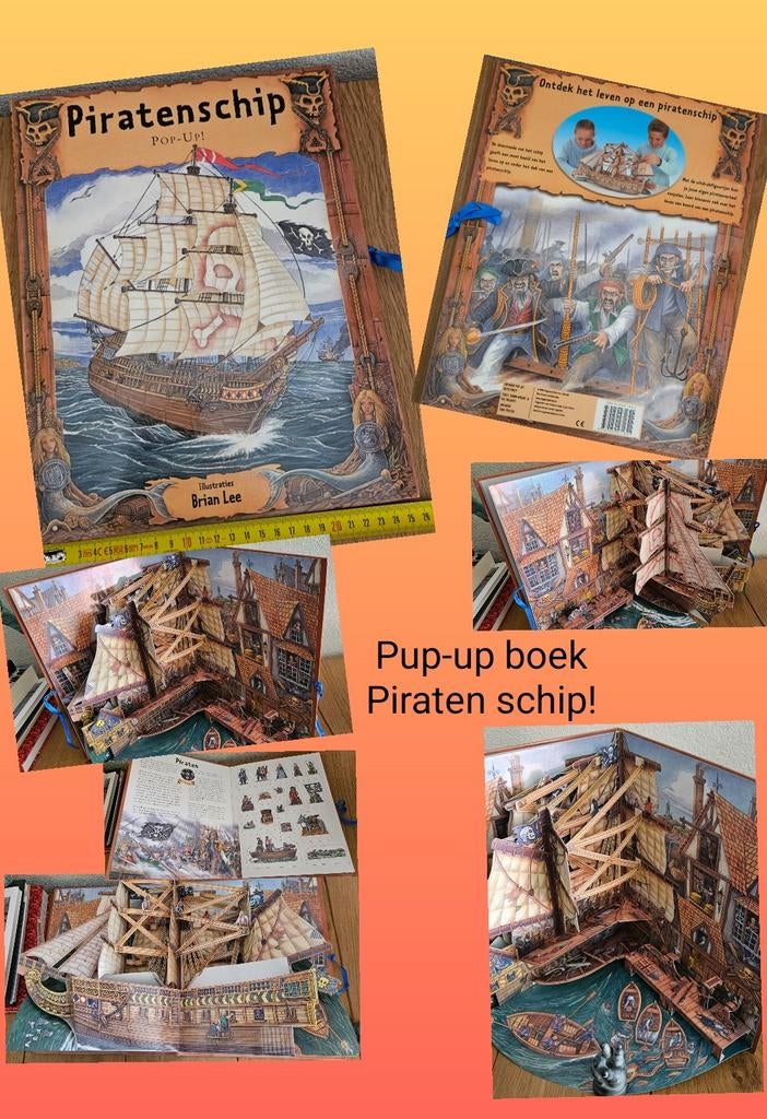 PIRATENSCHIP POP-UP, Brian Lee, gaaf nieuw creatief prenten!, Ophalen of Verzenden, Nieuw, Brian Lee, Prentenboek