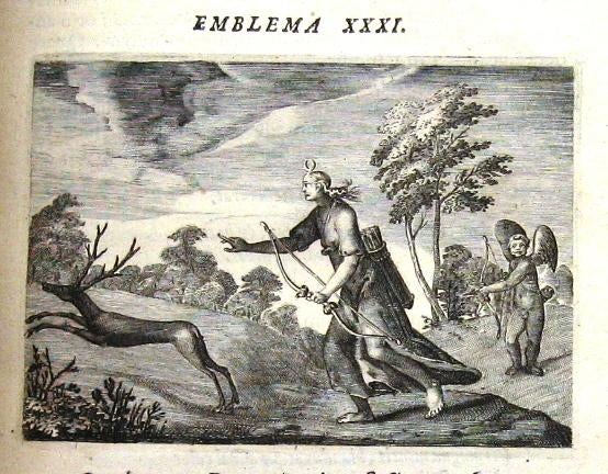 Schoonhovius 1618 Emblemata (1e) 76 gravures - Band Courmont, Ophalen of Verzenden