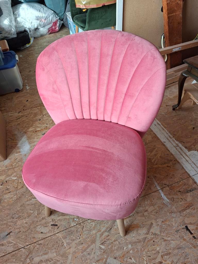 Twee roze Ikea fauteuils - Zo goed als nieuw, Ophalen, Modern, Scandinavisch, 75 tot 100 cm, Zo goed als nieuw