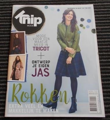 Knipmode nummer 2 februari 2018 alle patronen maat 34/54 XL, Verzenden, Zo goed als nieuw, Vrouw, Knipmode