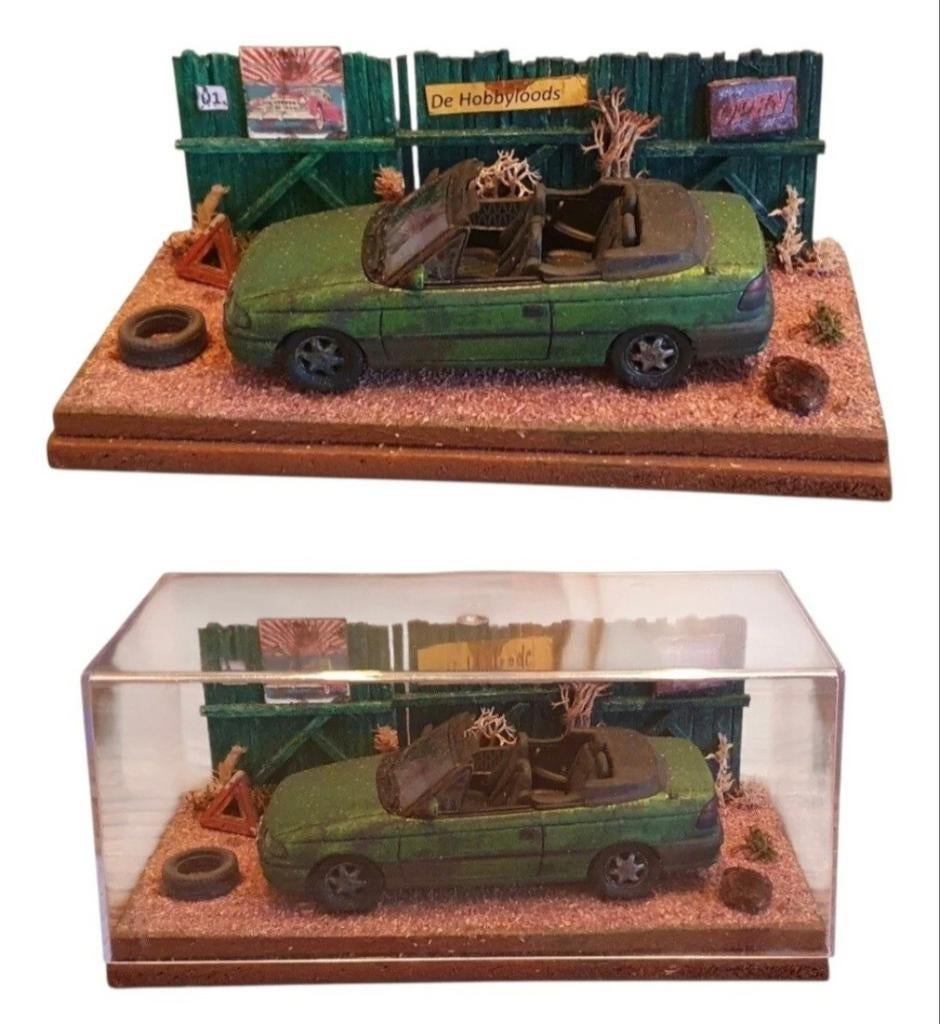 Diorama Opel Astra Convertible 1:43, Ophalen of Verzenden, Dehobbyloods, Mjcidema@live.nl, Castricum