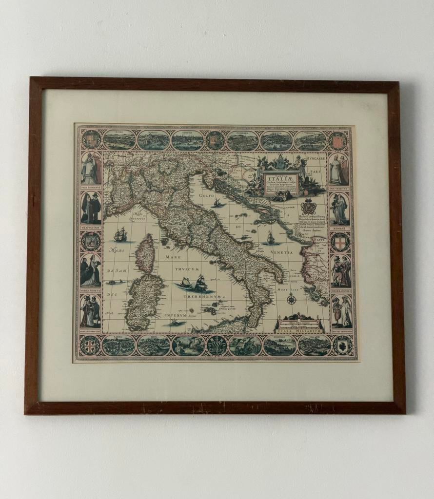 Oude antieke kaart Italië 1628, Ophalen, Europa Overig, 1800 tot 2000, Landkaart
