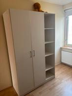 Witte kledingkast 120 cm, Ophalen, Met deur(en), 100 tot 150 cm, Zo goed als nieuw
