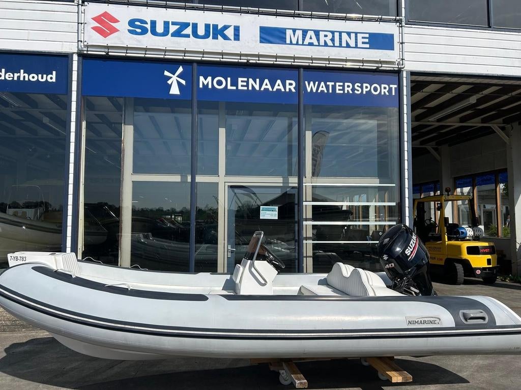 Nimarine 450 Rib boot met 60pk Suzuki motor (2019), Watersport en Boten, Motorboten en Motorjachten, Zo goed als nieuw, Tot 6 meter