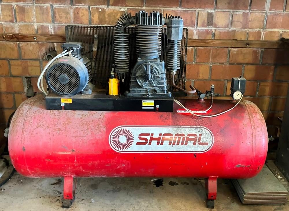 Compresseur Shamal K50 500 liter., Doe-het-zelf en Verbouw, 100 liter of meer, Ophalen, Gebruikt, 10 bar of meer