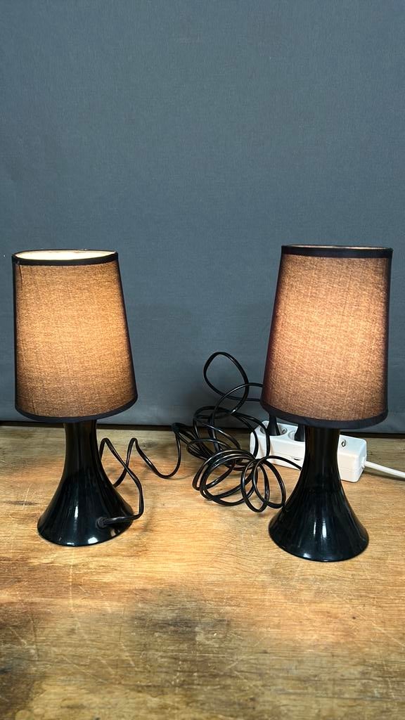 Touch functie tafel lampen. 2 stuks., Huis en Inrichting, Lampen | Tafellampen, Zo goed als nieuw, Minder dan 50 cm, Ophalen of Verzenden