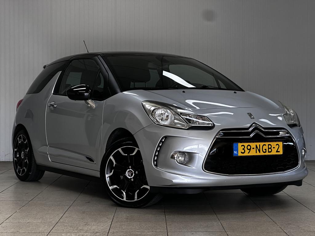 Citroën DS3 1.6 THP Sport Chic/ 17'' LMV/ Two-Tone/ Audio-P, Auto's, Citroën, 15 km/l, Gebruikt, Zwart, Alcantara