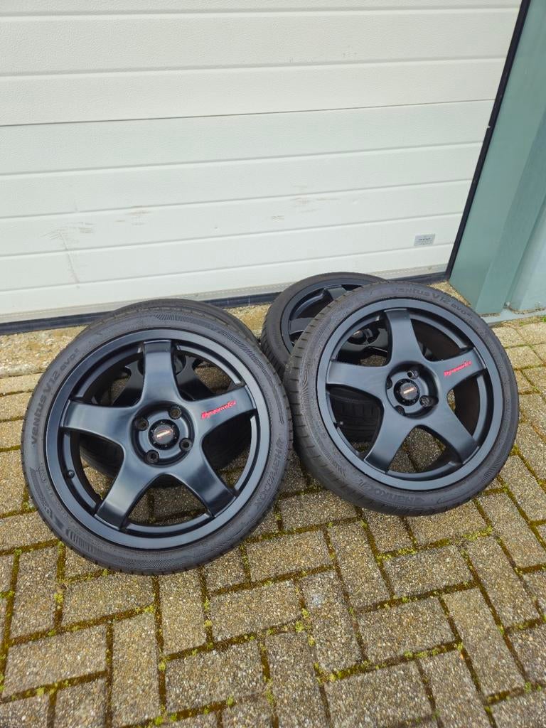 Team dynamics pro race 3 4x108 17inch schadevrij, Ophalen, Nieuw, 17 inch, 205 mm