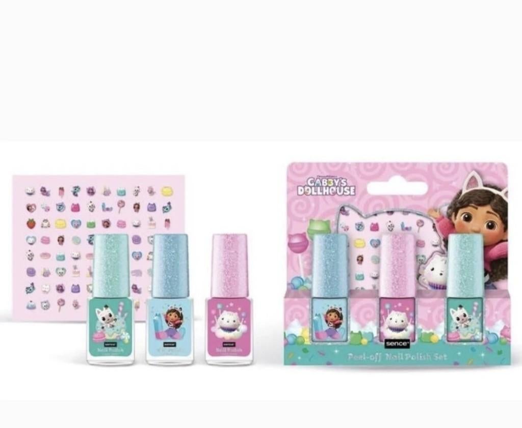 Gabby's Dollhouse Cat giftset nagellak & stickers (advr 65), Overige kleuren, Nieuw, Ophalen of Verzenden, Handen en Nagels