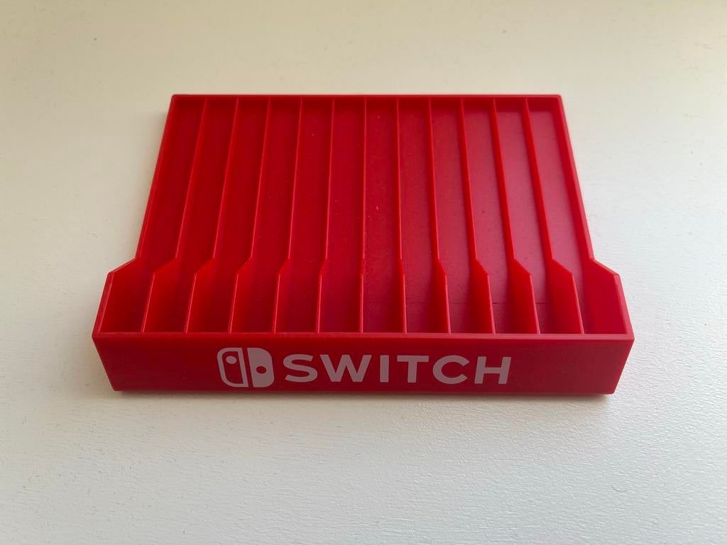 Nintendo Switch Game Card Houder - Rood, Ophalen of Verzenden, Zo goed als nieuw