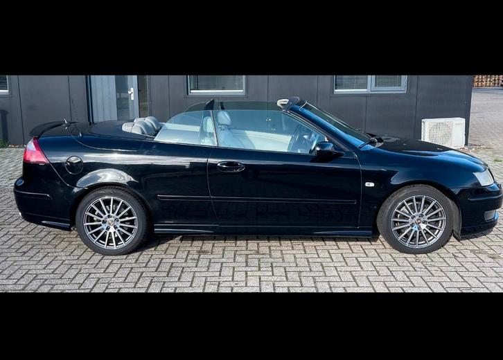 Saab 2004 Zwart, Auto's, Saab, Particulier, Saab 9-3, Benzine, Cabriolet, Automaat, Geïmporteerd, Zwart, Overige kleuren, Leder