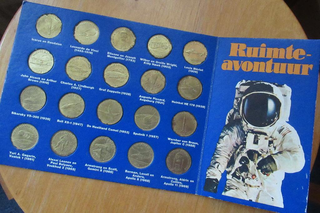 Shell-munten “Ruimte-avontuur”, Verzamelen, Ophalen of Verzenden, Gebruikt, Overige typen