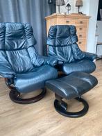 Luxe relax fauteuils Stressless Reno, Ophalen of Verzenden, Zo goed als nieuw, 50 tot 75 cm, Leer