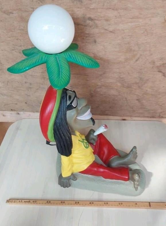 Leuke Rastafari Palmboom Lamp - Unieke Sfeerverlichting, Ophalen of Verzenden, Gebruikt, Rastafari, Tropisch, Funky