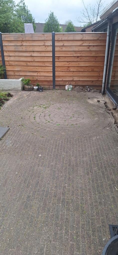 15m2 bestrating, Ophalen, Gebruikt, Beton, Klinkers