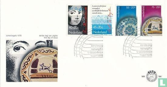 FDC E164 Zomerzegels 1978 NL onbeschreven, Postzegels en Munten, Postzegels | Eerstedagenveloppen, Ophalen of Verzenden