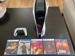 Playstation 5 disc incl paar spellen en controller, Spelcomputers en Games, Spelcomputers | Sony PlayStation 5, Ophalen, Zo goed als nieuw
