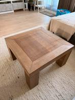 Houten salontafel 70x70cm, Huis en Inrichting, Tafels | Salontafels, Ophalen, Gebruikt, 100 tot 150 cm, Vierkant