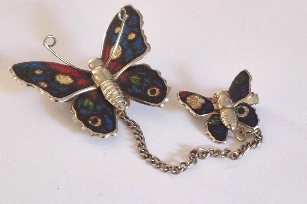 Vintage broche, Ophalen of Verzenden, Zo goed als nieuw, Overige materialen
