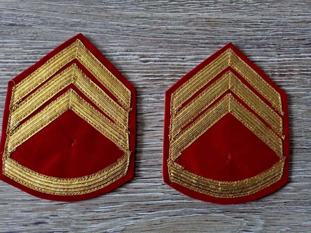 US Rangstrepen, US rangen DT uniform, Leger Embleem, Ophalen of Verzenden, Landmacht, Amerika, Embleem of Badge