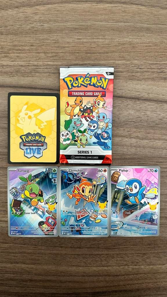 Gen 4 Starters (Turtwig, Chimchar, Piplup) (First Partner), Hobby en Vrije tijd, Verzamelkaartspellen | Pokémon, Ophalen of Verzenden