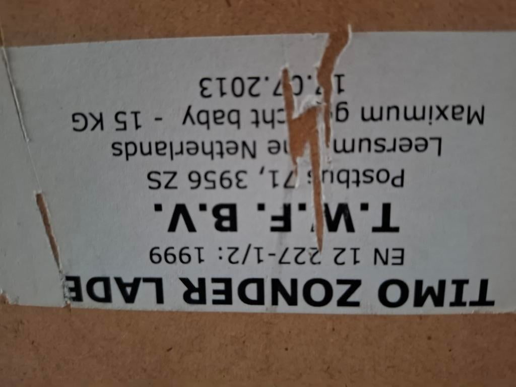 Timo box met verstelbare bodem kleur wit, Ophalen of Verzenden, Gebruikt, Vierkant, In hoogte verstelbaar