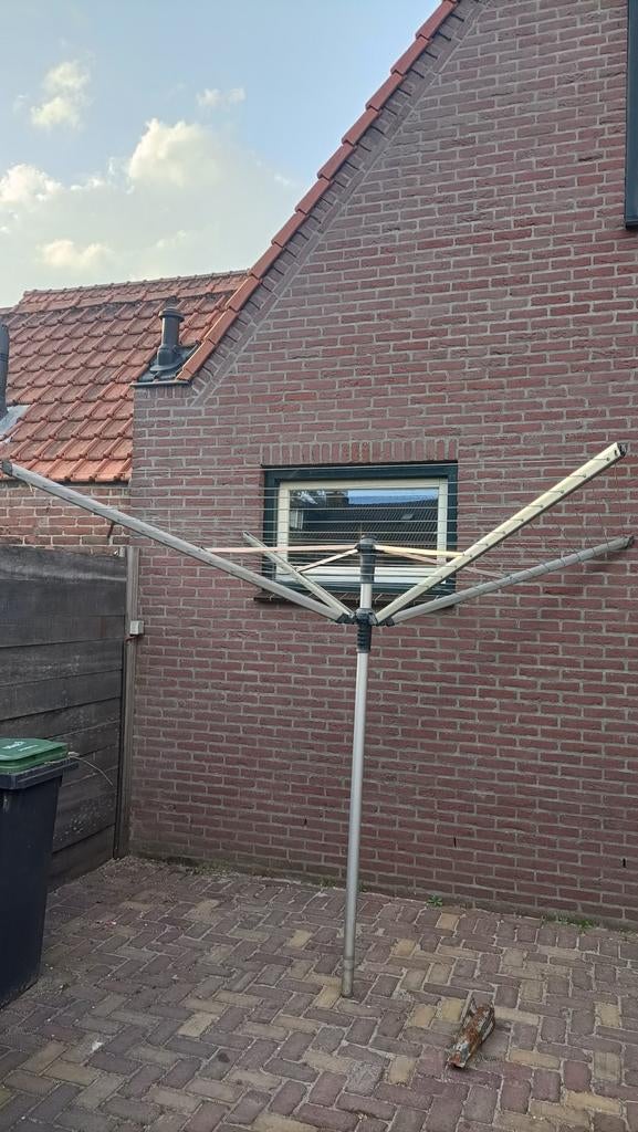 Brabantia droogmolen in goede staat met grondvoet, Tuin en Terras, Droogmolens en Wasrekken, Ophalen, Gebruikt, Droogmolen