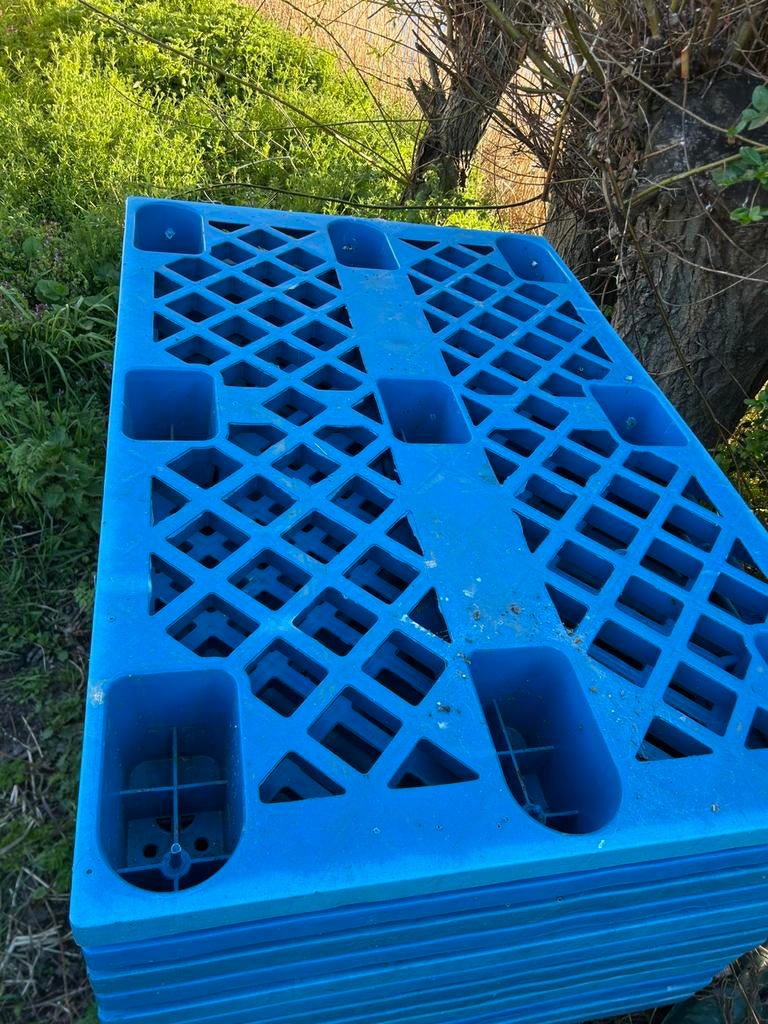 Vlonder Pallets kunststof, Ophalen, Gebruikt