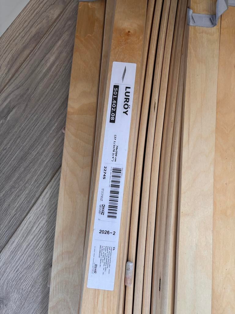 2x ikea luroy lattenbodems 70/200, Huis en Inrichting, Slaapkamer | Matrassen en Bedbodems, 70 cm of minder, Ophalen of Verzenden