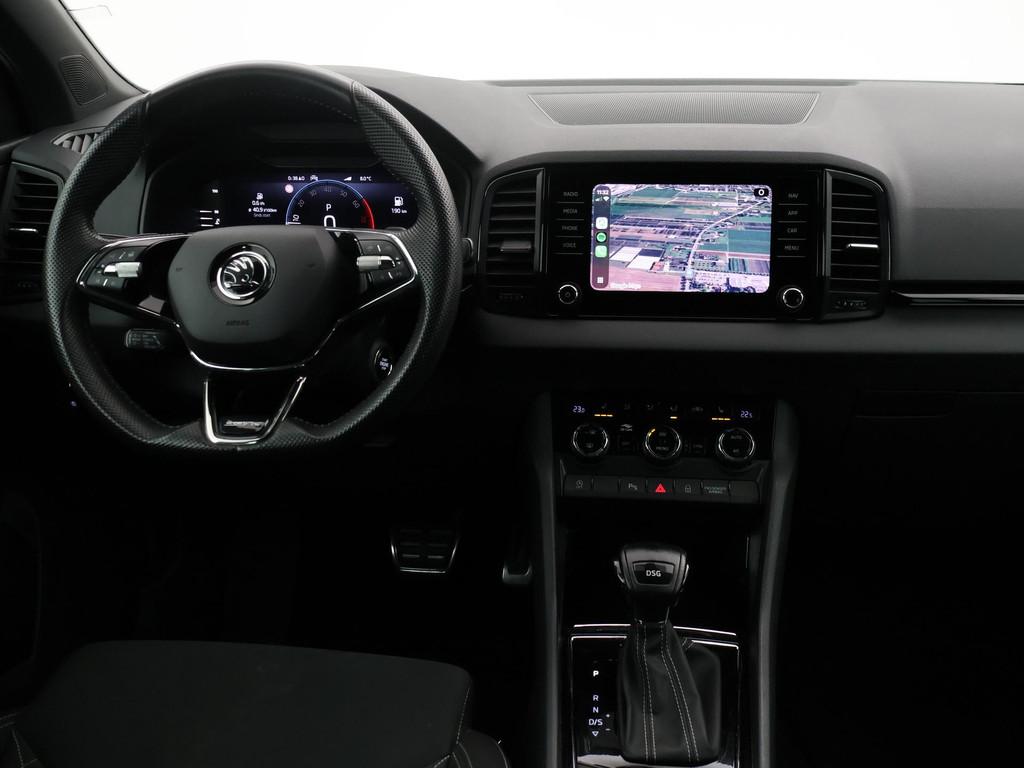 Skoda Karoq 1.5 TSI ACT 150 PK DSG SPORTLINE + CANTON AUDIO, Stof, 4 cilinders, 19 km/l, Adaptive Cruise Control