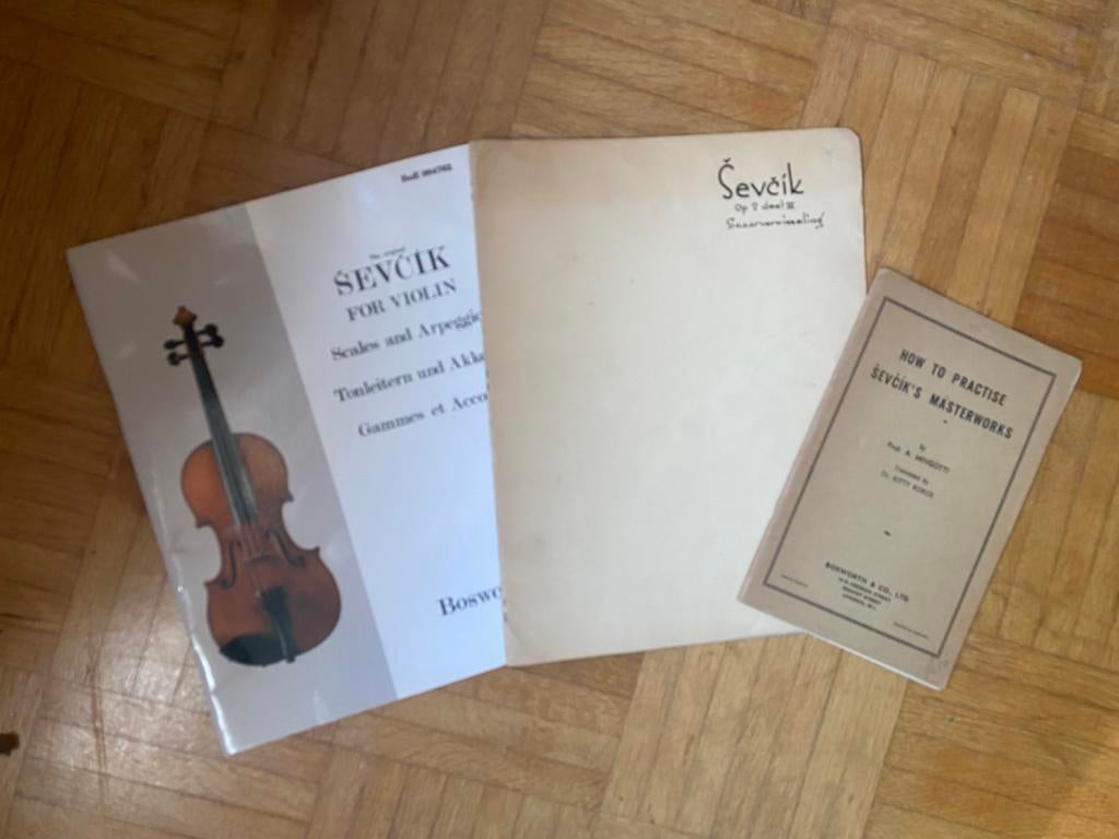 3x Sevcik, Muziek en Instrumenten, Bladmuziek, Ophalen of Verzenden, Les of Cursus