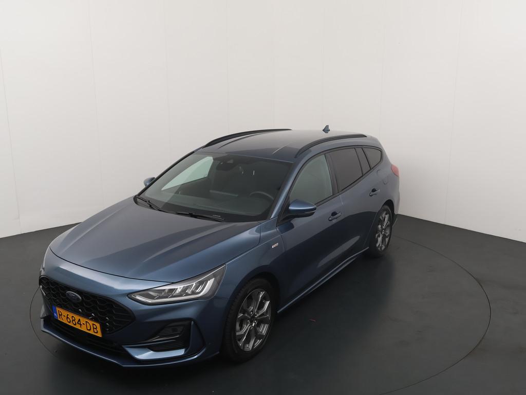 Ford FOCUS Wagon EcoBoost 125pk Hybrid ST Line | All-Seasons, Gebruikt, Blauw, Lichtsensor, Origineel Nederlands
