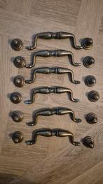 6 antieke kast grepen / handgrepen, Antiek en Kunst, Ophalen of Verzenden
