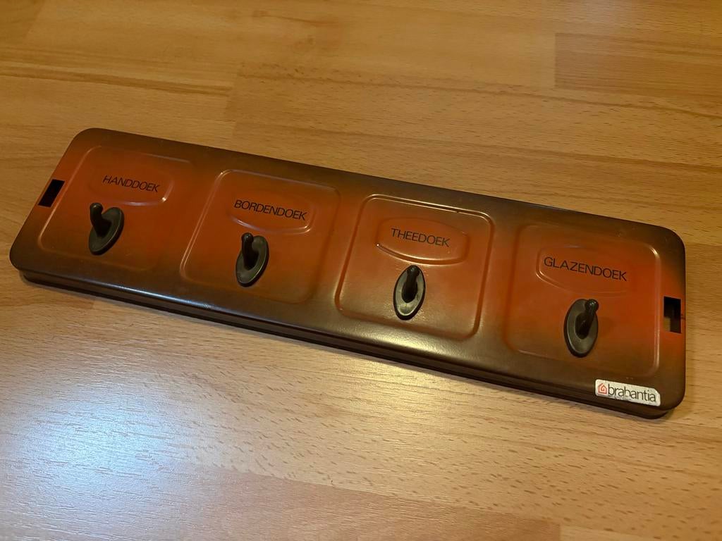 Oud Brabantia handdoekenrekje, Ophalen of Verzenden, Metaal, Brabantia, Oranje