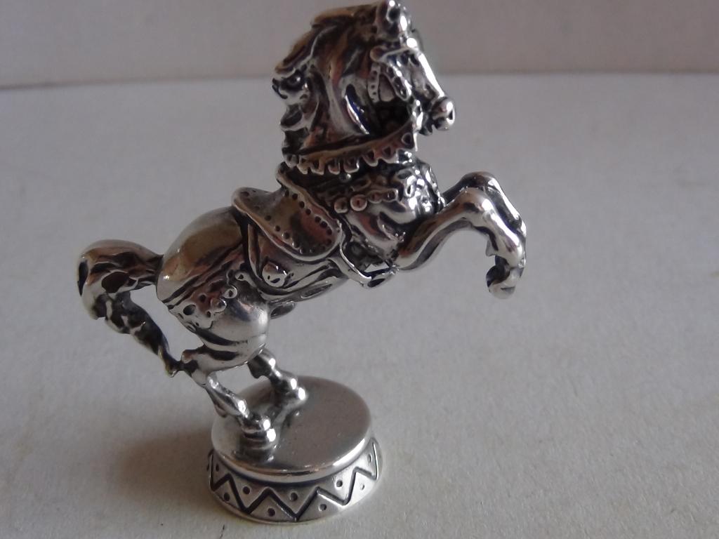 Miniatuur zilver FF6 circus paard zilveren miniaturen, Verzenden, Zilver