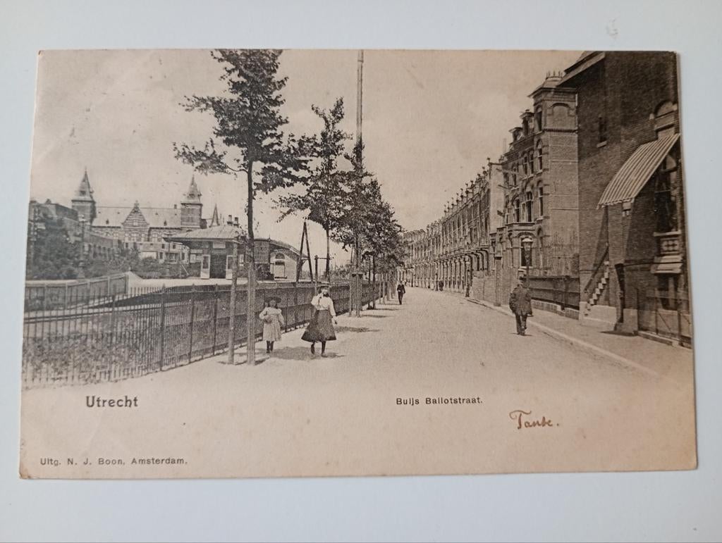 Utrecht Buijs Ballotstraat met Station Biltstraat 1902, Ophalen of Verzenden, Voor 1920, Gelopen, Utrecht