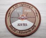 Patch F-35 Lightning II F-001 F-002 323 TES RNLAF Edwards AB, Verzenden, Luchtmacht, Nederland, Embleem of Badge