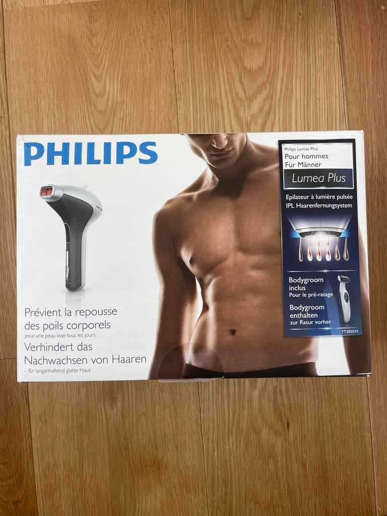 Philips Lumea Plus IPL voor Mannen incl tondeuse, Ophalen of Verzenden, Zo goed als nieuw, Scheren en Epileren
