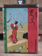 Chinees Thee winkel blik 35bij 24bij24cm, Verzamelen, Blikken, Ophalen of Verzenden, Gebruikt, Thee