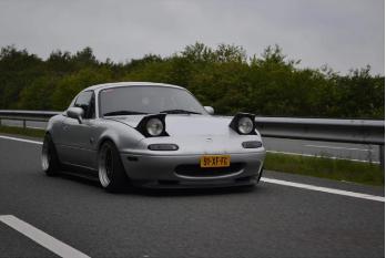 Mazda MX-5 1.8 NA turbo project, Achterwielaandrijving, Zwart, 4 cilinders, Cabriolet